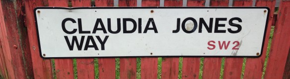 Claudia Jones Way roadsign
