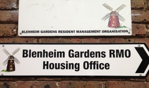 Blenheim Gardens RMO signs